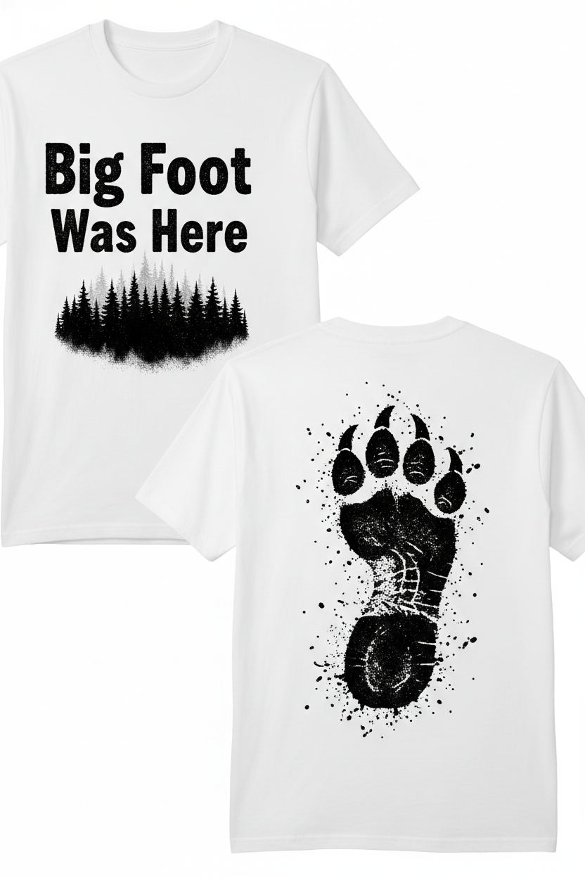 Big Foot Was Here Tee