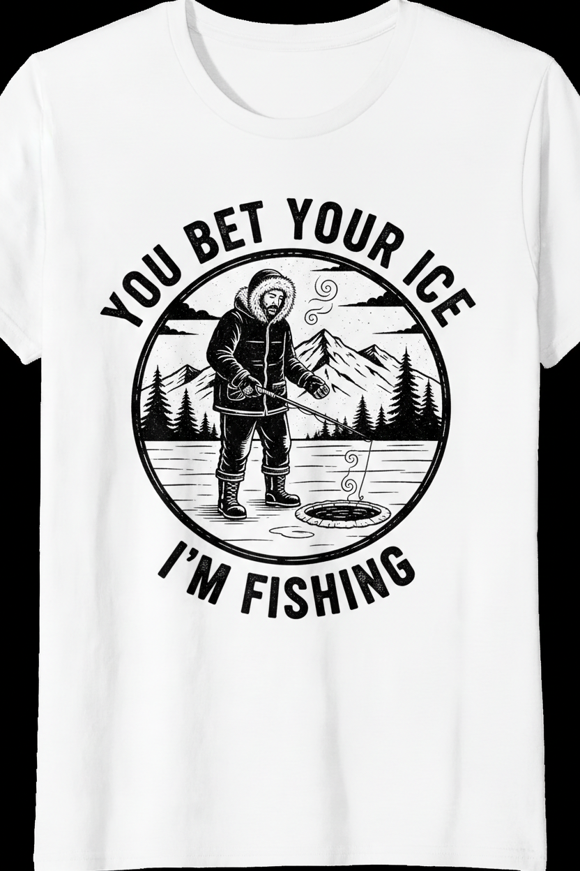 You Bet Your Ice I'm Fishing Tee